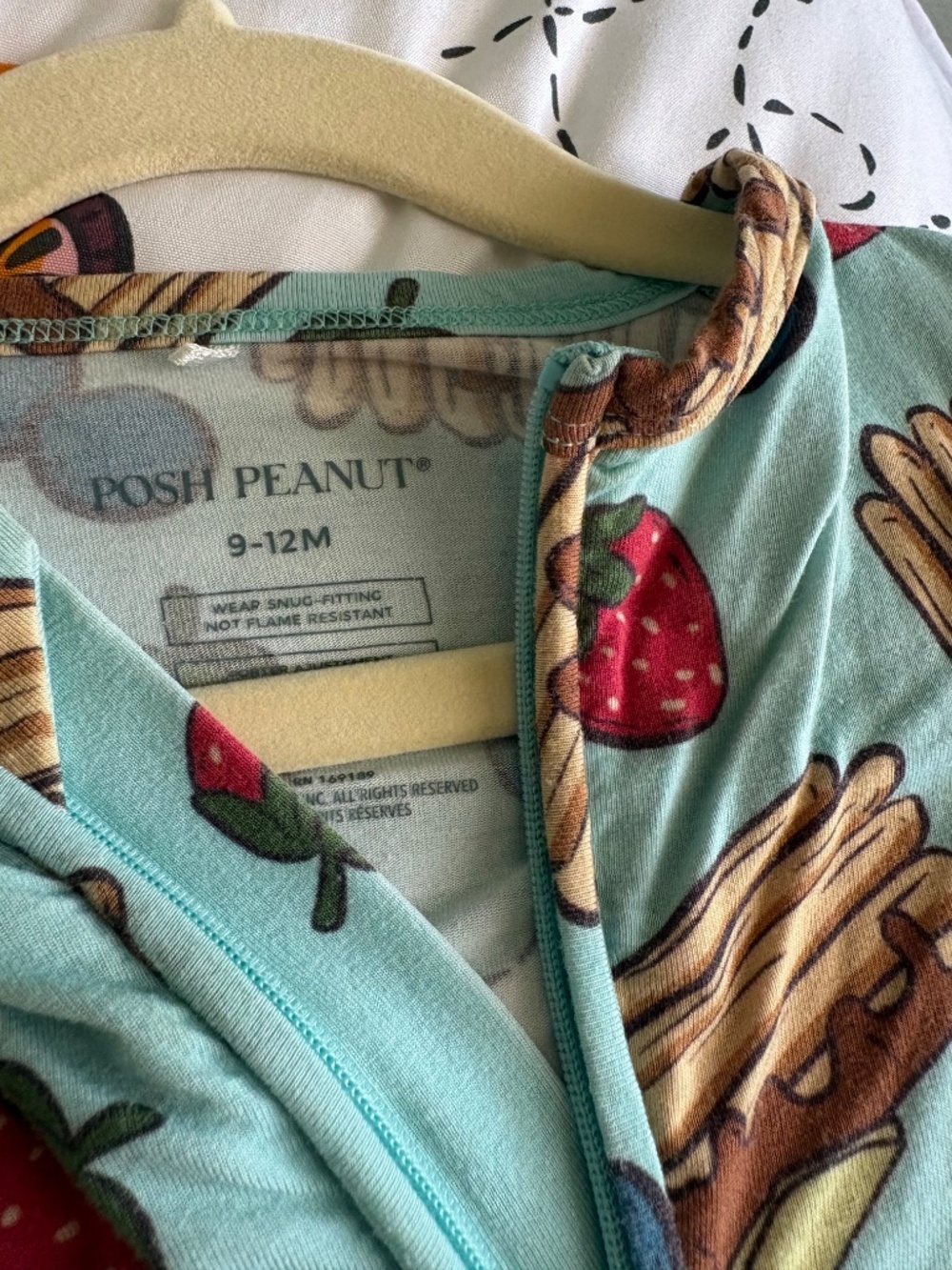 Three Posh Peanut 6-12 Month Convertible Pajamas - Picture 4 of 5